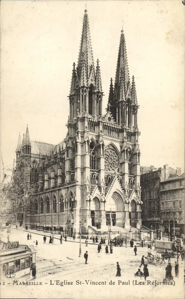 Marseille - Die Kirche Saint-Vincent de Paul (Die Reformierten) — Verlag PICON, Nr. 12 - Vorderseite