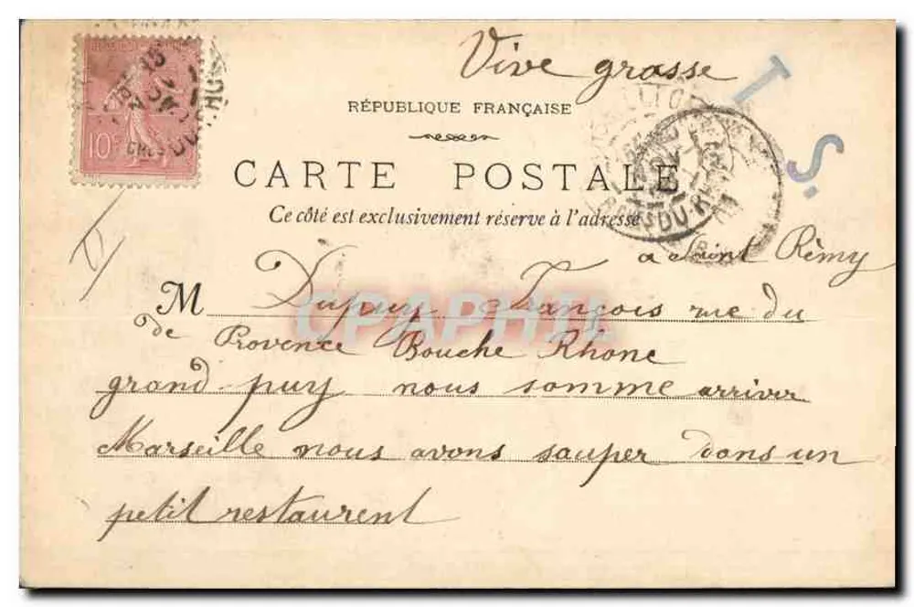 Marseille - A Porta de Aix — Fototipia E. Lacour, 19 rue Thubaneau - Verso