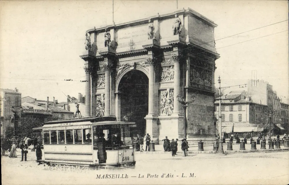 Marselha — A Porta de Aix — L. M. - Frente