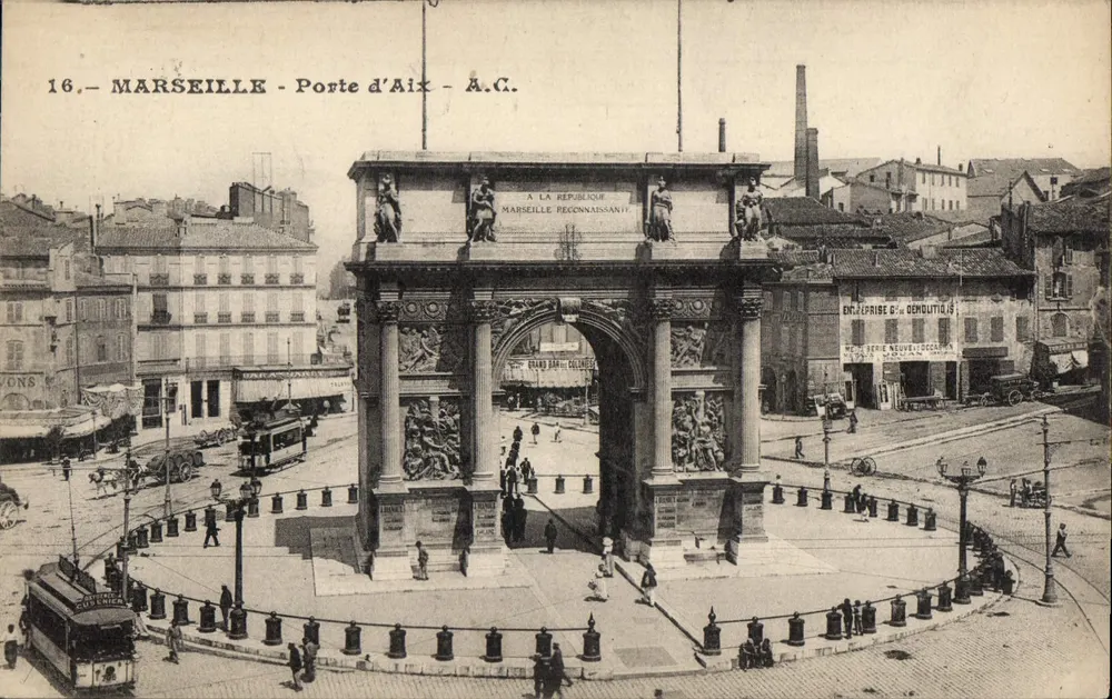 Marselha - Porta de Aix — A.C. — série 16 - Frente