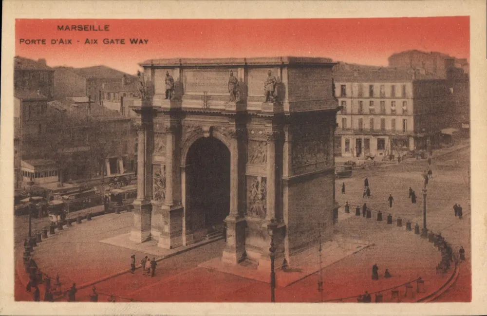 Marselha — Porta de Aix — editor desconhecido, número de série não visível - Frente