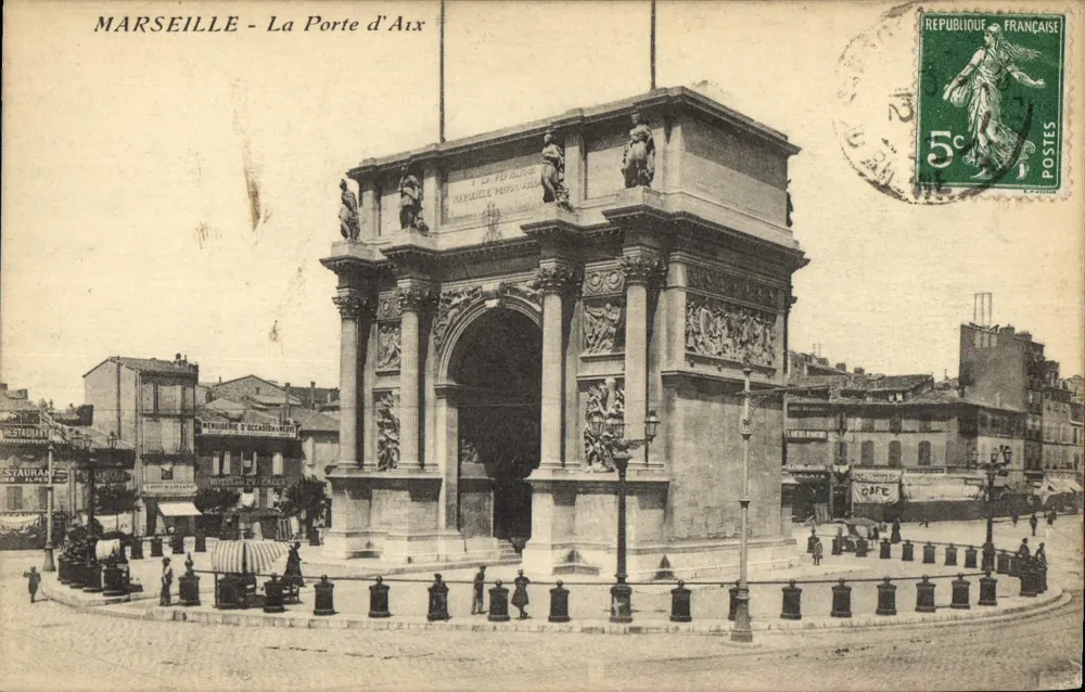 MARSEILLE - A Porta de Aix — editor desconhecido, número de série não visível - Frente