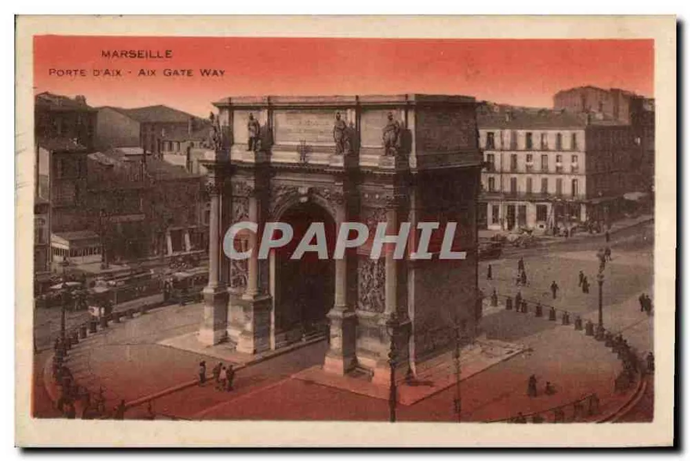 Marseille — Porta d'Aix — editor não visível - Frente