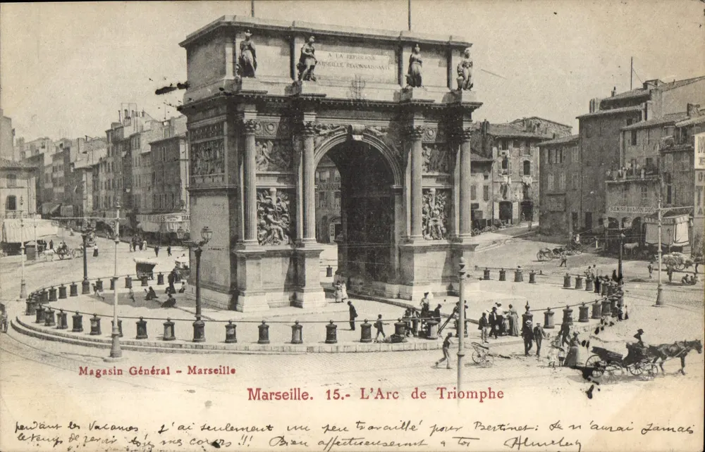 Marselha — O Arco do Triunfo — Magasin Général - Marselha - Frente