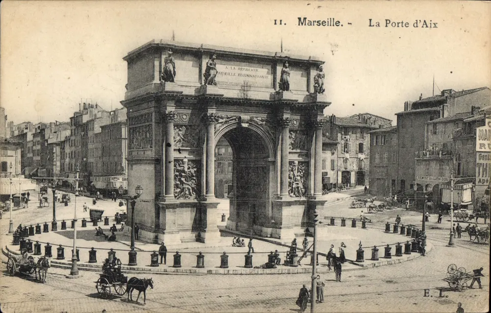 Marselha — A Porta de Aix — E. L. editor - Frente