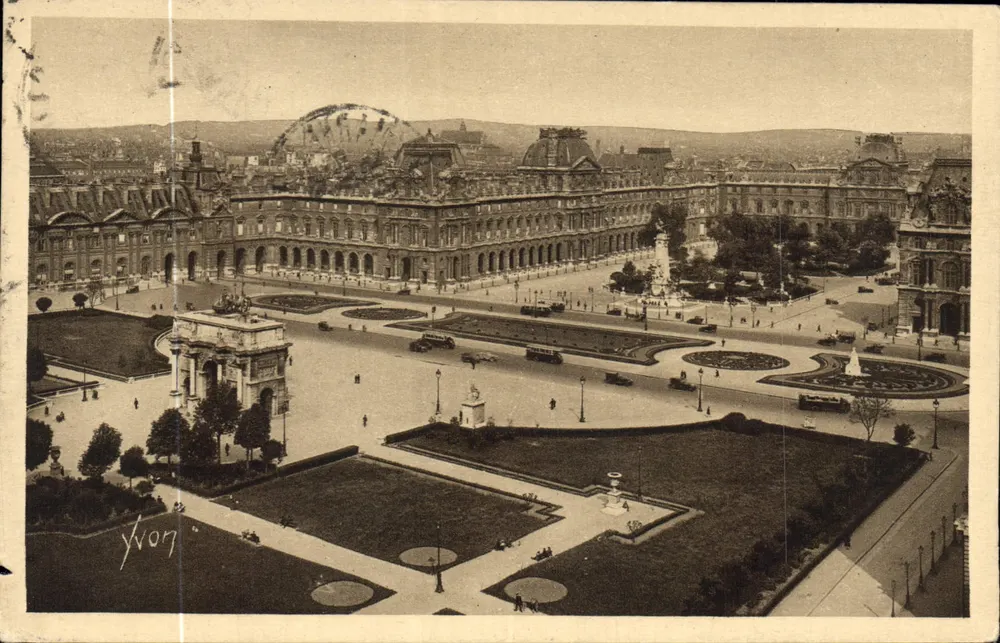 Place du Carrousel — vista panorâmica — Edição d'Art YVON, n°55 - Frente