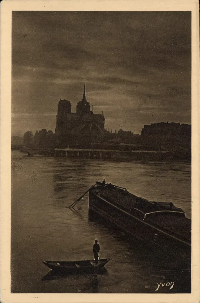 Notre-Dame de Paris — Ansicht von der Seine am Quai de la Tournelle — Edition für Gens de goût, YVON - Vorderseite