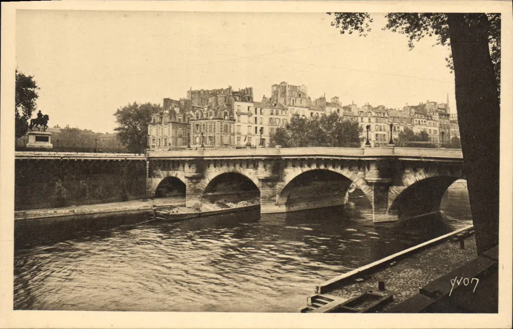 Ponte Novo e Ponta da Cidade — Paris — Edição de Arte YVON - Frente