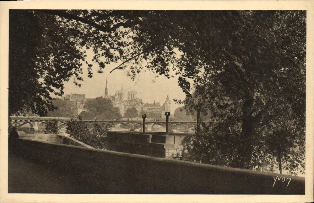Ausblick auf die Cité — Quai du Louvre — Édition d'Art YVON, Neuilly-sur-Seine - Vorderseite