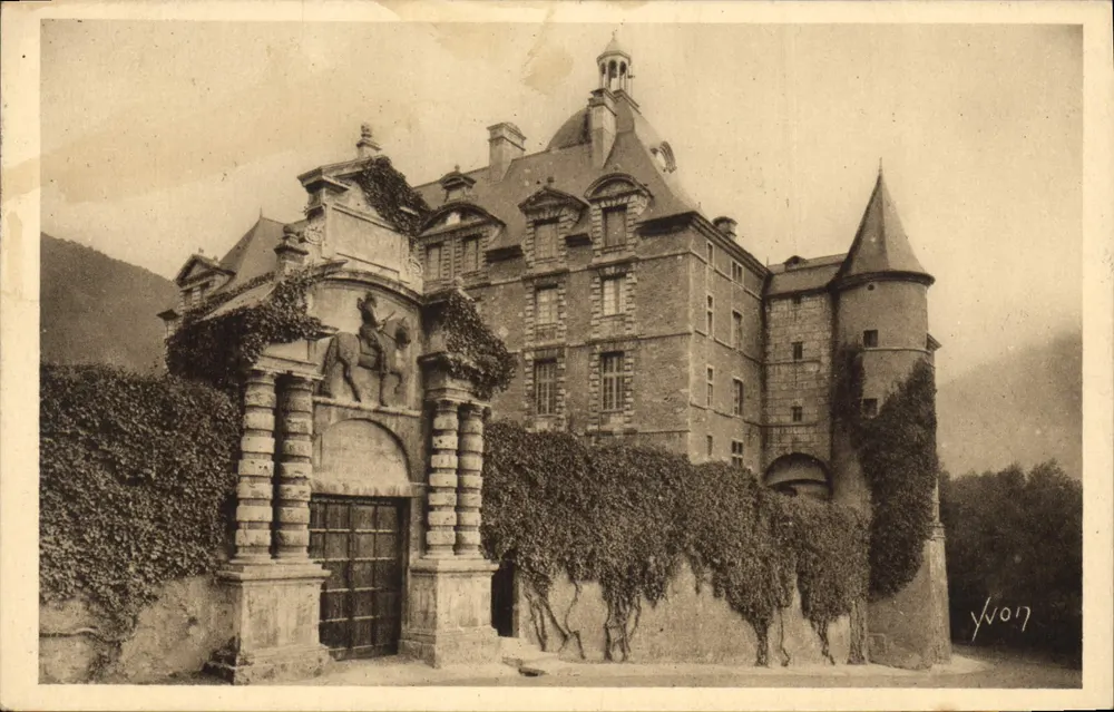 Schloss Vizille — Ansicht der Eingangstür — Édition d'Art Yvon, n° 7 - Vorderseite