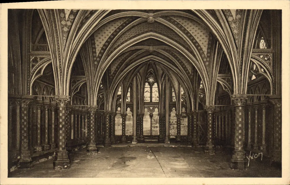 Innenraum der unteren Kapelle — Die Heilige Kapelle — Éditions d'Art YVON, Paris - Vorderseite