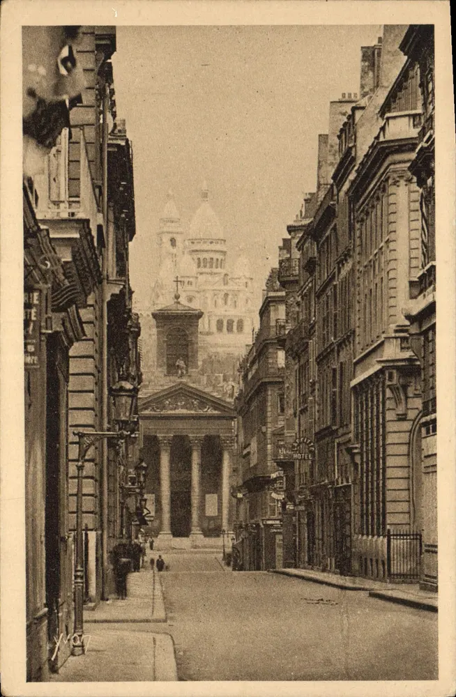 Der Sacré-Cœur aus der Rue Laffitte gesehen — Künstlerische Ausgabe YVON, Serie 6 Nr. 112 - Vorderseite