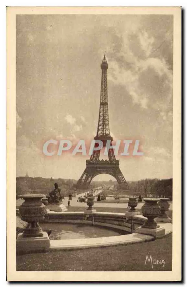 Torre Eiffel — Paris — editor Mona, n° 154 - Frente