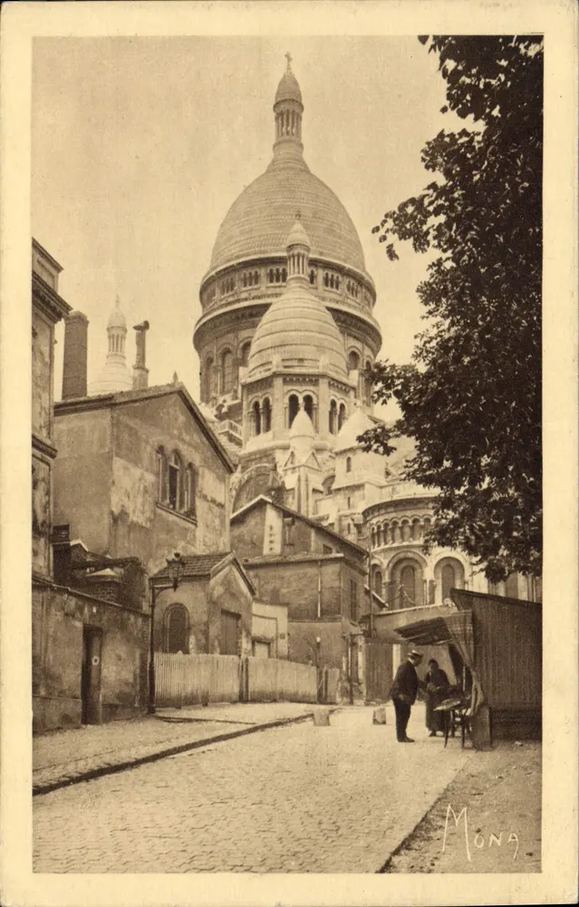 Montmartre — Teilansicht des Sacré-Cœur — Mona - Vorderseite