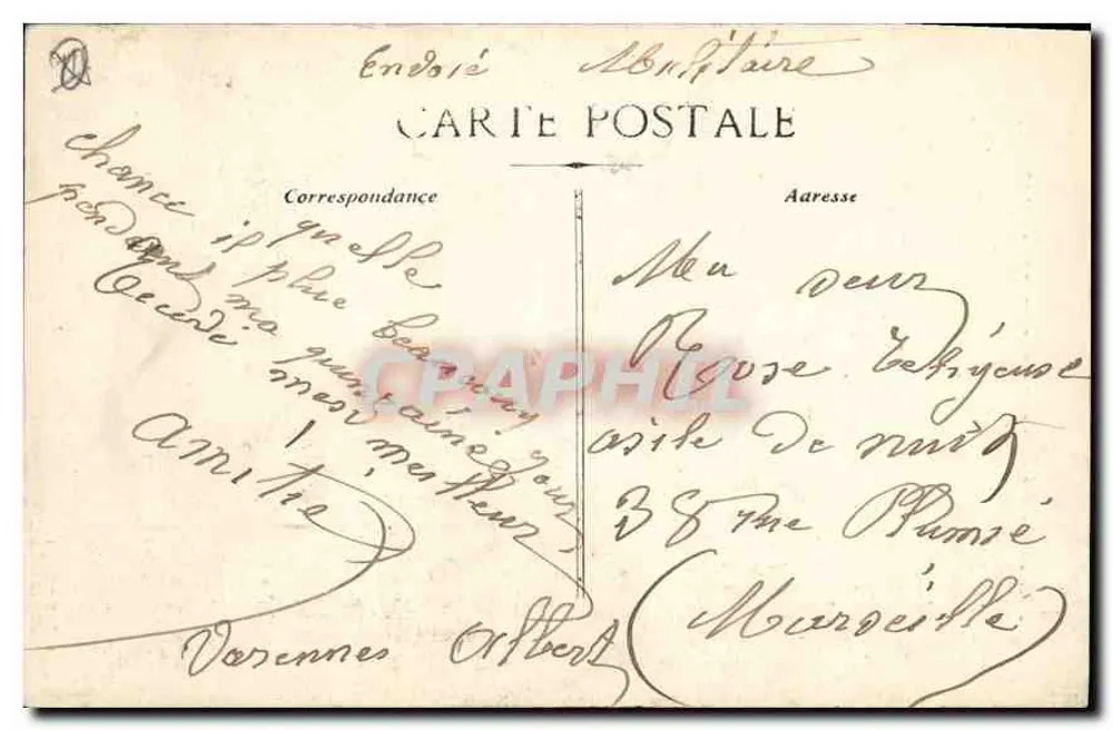 Aix-en-Provence — Mausoléu Joseph Sec — Edit. J.-B. Bouis - Verso