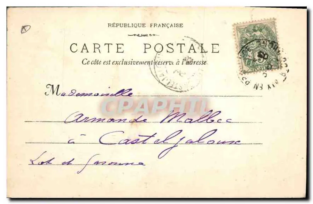 Aix-en-Provence — Vista Geral do Tombeau Sec — E. Jaussaud, Editor, n°46 - Verso