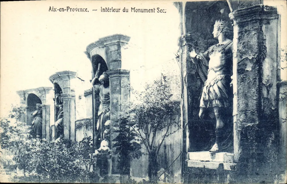 Aix-en-Provence — Interior do Monumento Seco — editor não identificado, número de série não visível - Frente