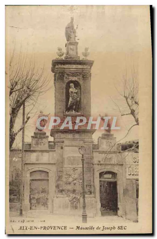 AIX-EN-PROVENCE — Mausoléu de Joseph SEC — editor A. & P. série 1012 - Frente
