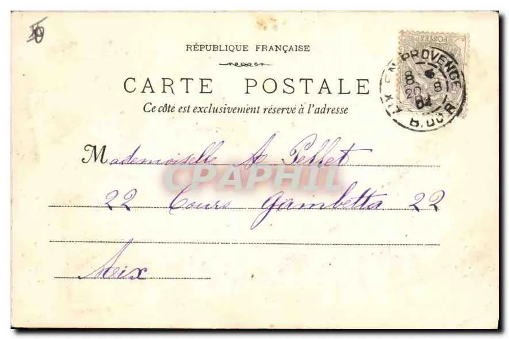 Aix-en-Provence — Algemene uitzicht van het Tombeau Sec — B. Jaussaud Uitgever - Achterkant