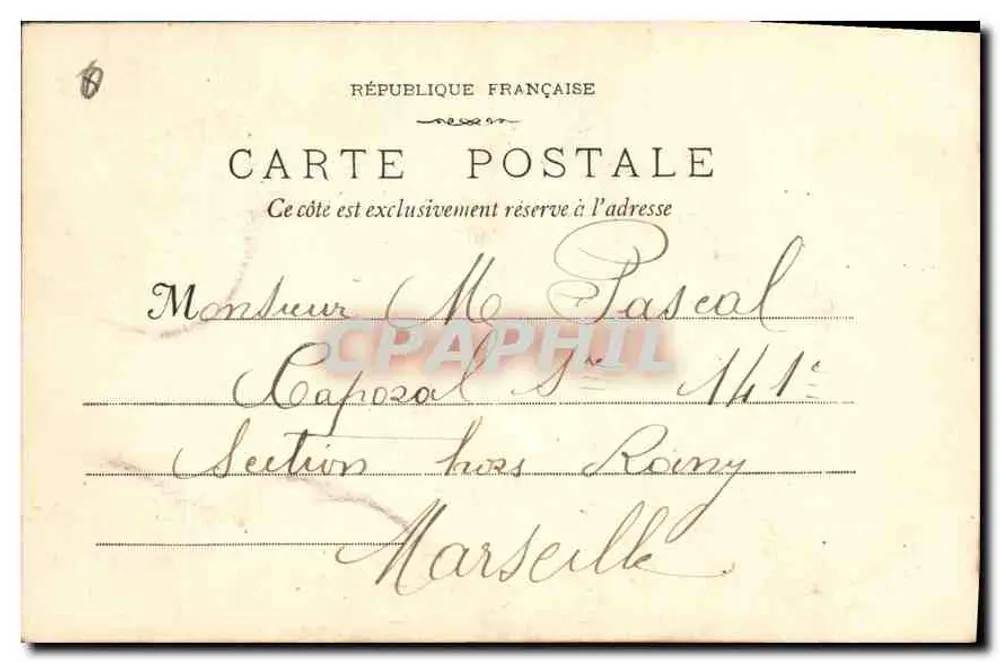 Aix-en-Provence — Vista Geral do Tombeau Sec — E. Jauissaud, Editor, n°46 - Verso