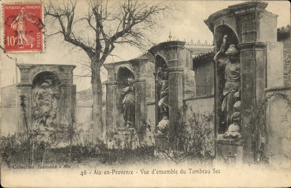 Aix-en-Provence — Vista geral do Tombeau Sec — Coleção Jaussaud - Aix - Frente