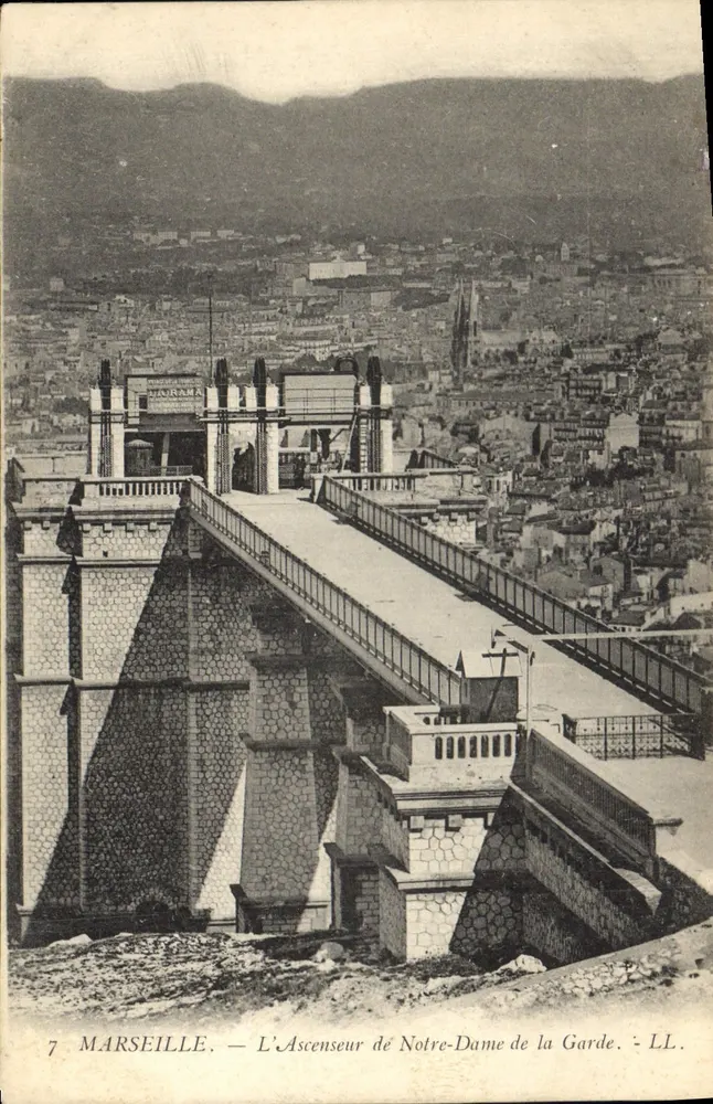Marseille — Der Aufzug der Notre-Dame-de-la-Garde — LL, n°7 - Vorderseite