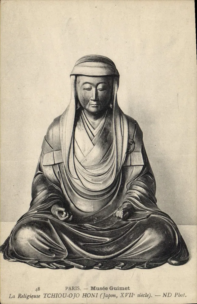 Die Nonne TCHIOU-OJO HONI — Japan, 17. Jahrhundert — Musée Guimet, Paris - Vorderseite