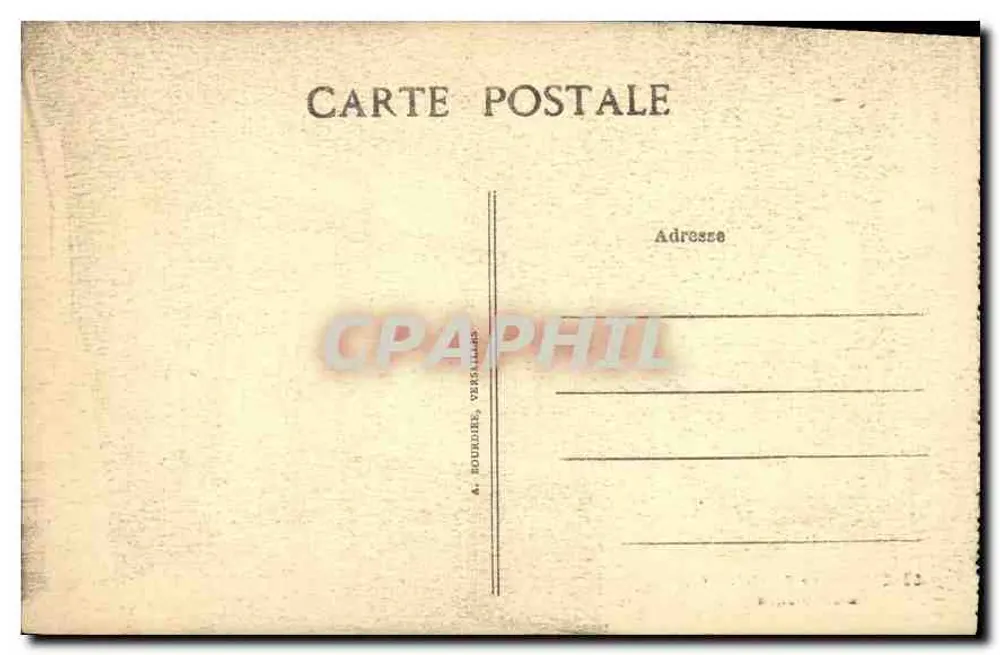 Castelo de CHANTILLY — Biblioteca — A. Edourures, Versailles - Verso