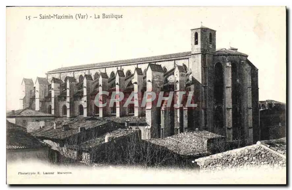 Interior da Igreja Notre-Dame — Bourges — Editor E. Maquaire, n° 377 - Frente