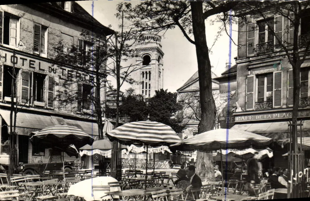 A Place du Tertre — Paris — Éditions d'Art, Paris - Frente