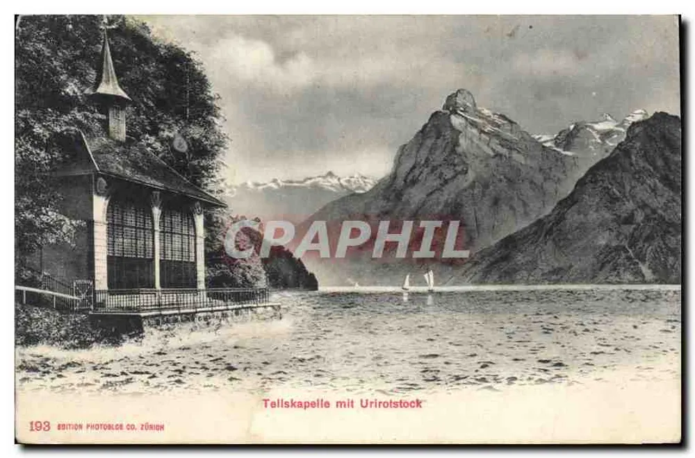 Tellskapelle com Urirotstock — Edição Photobloc Co. Zürich, n° 193 - Frente
