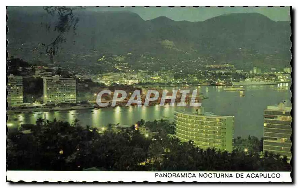 Panorâmica noturna de Acapulco — n° 8-T - Frente