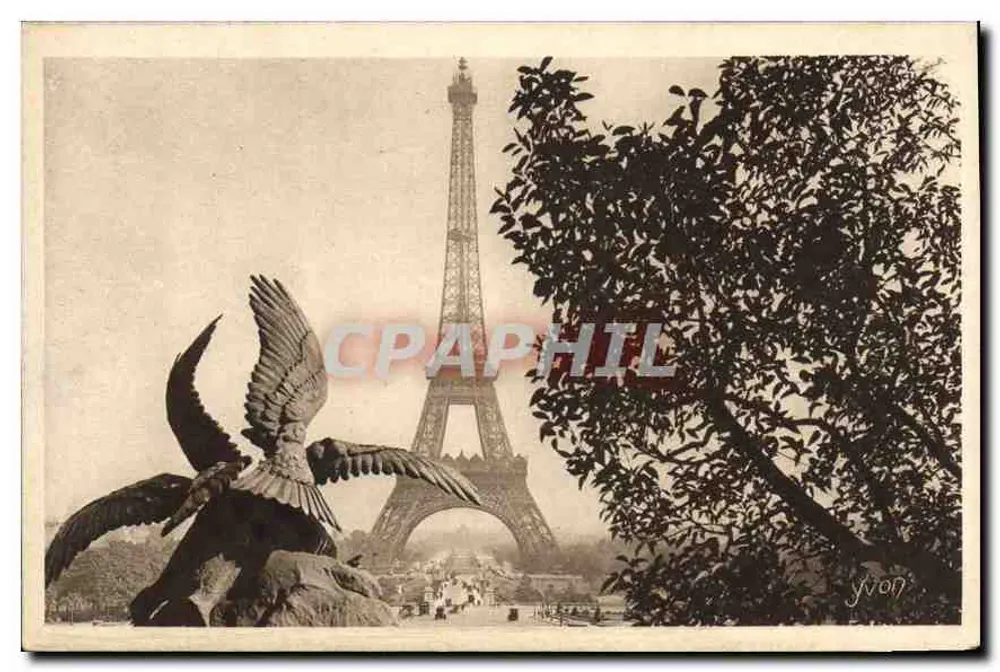 Paris — A Torre Eiffel — Editor Yvon, Série 4 N° 67 bis - Frente