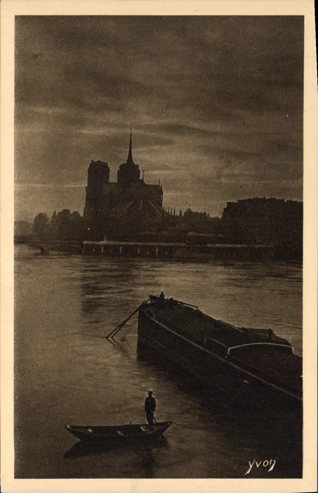 Die Seine am Quai de la Tournelle — Paris — Édition d'Art YVON - Vorderseite