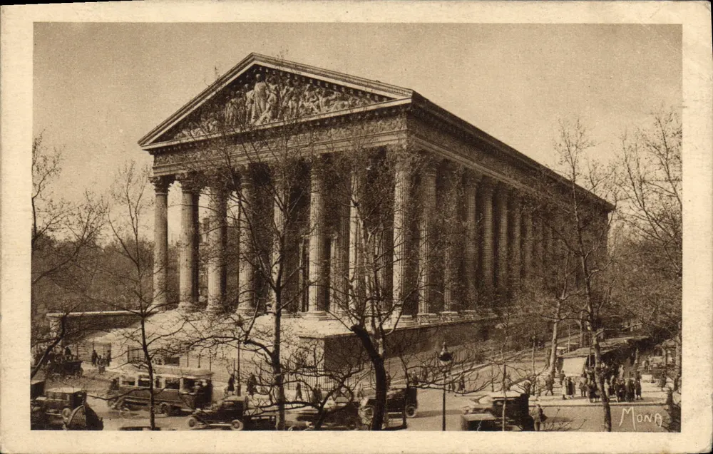 La Madeleine — templo grego-romano em Paris — Éditions d'art MONA, n°62 - Frente