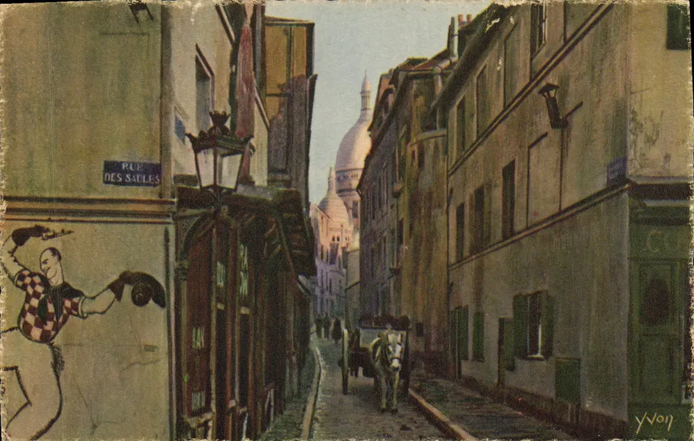 Rue des Saules — Ansicht des Sacré-Cœur — Y. Voyt, Verleger - Vorderseite