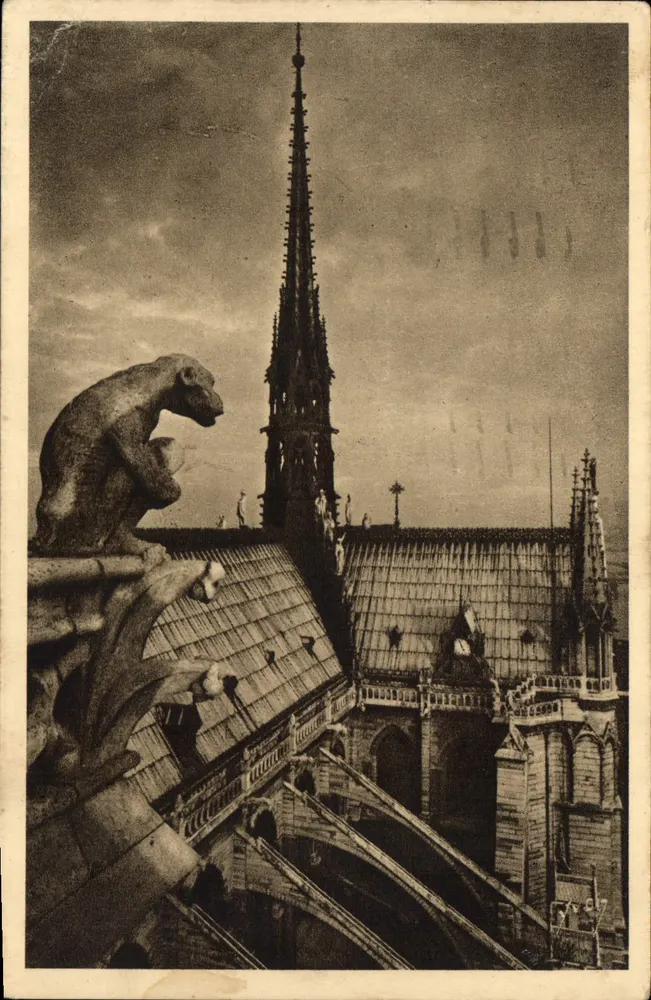 Nossa Senhora de Paris — Detalhe do Coro (lado Leste) — Les Editions d'Art Flanant, n°124 - Frente