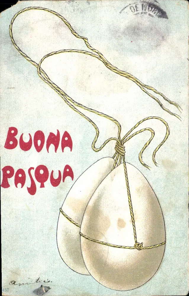 Ovos de Páscoa — Boa Páscoa — editor Animites, n° 437 - Frente