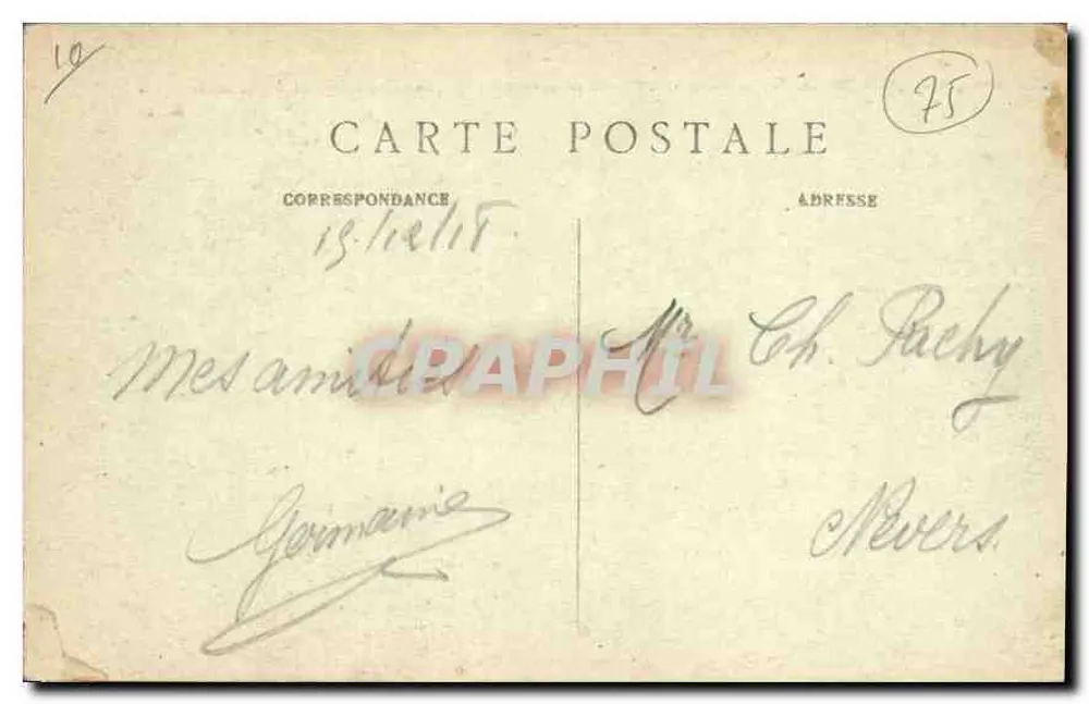 Paris – Pont Alexandre III — 600. Primeira pedra colocada pelo Tsar Nicolau II em 1896. Concluído em 1900 pelos senhores Resal e Alby. - Verso