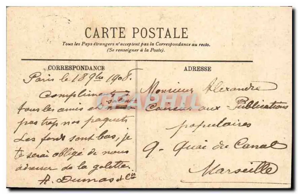 PARIS — Ansicht der Seine, vom Pavillon de Flore aus — LL. - Rückseite