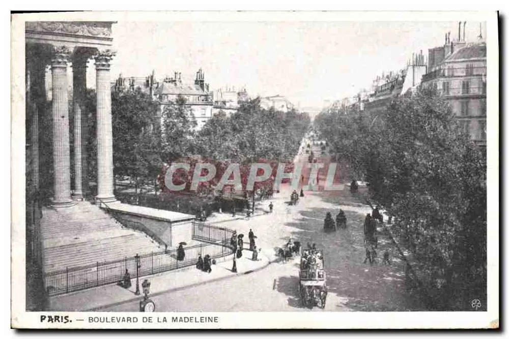 Paris — Boulevard de la Madeleine - Frente