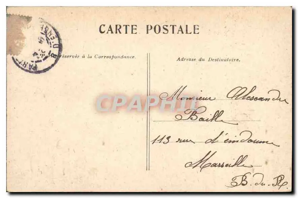 Paris — Boulevard de la Madeleine — editor não identificado - Verso