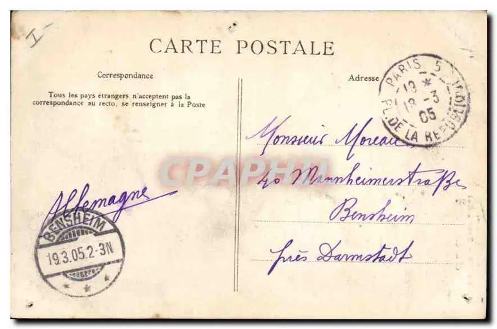 PARIS — Torre Eiffel — C.L.C. - Verso