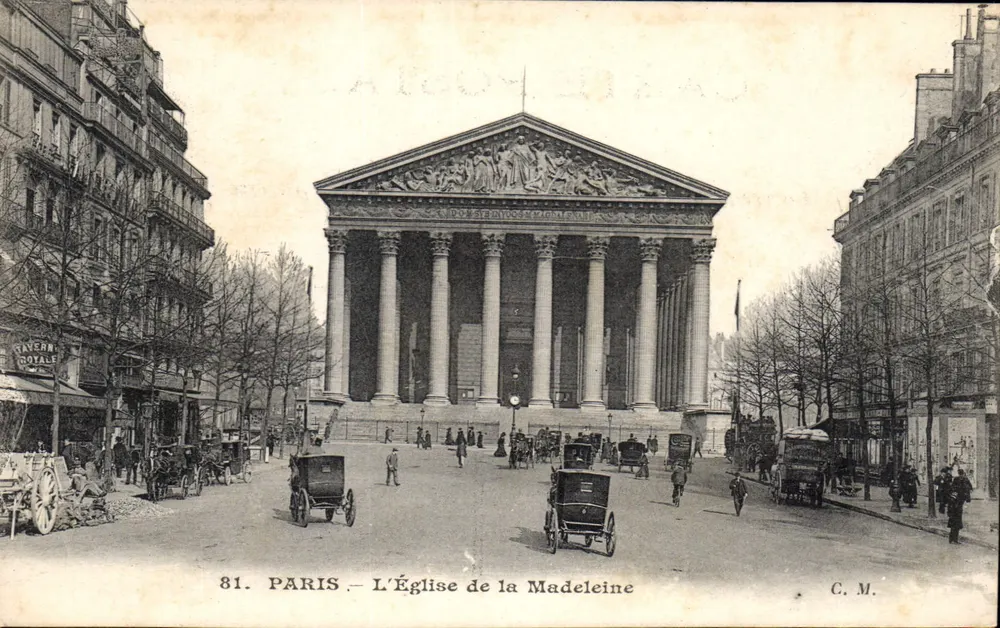Parigi — Vista della Chiesa della Madeleine — C. M. n°81 - Recto