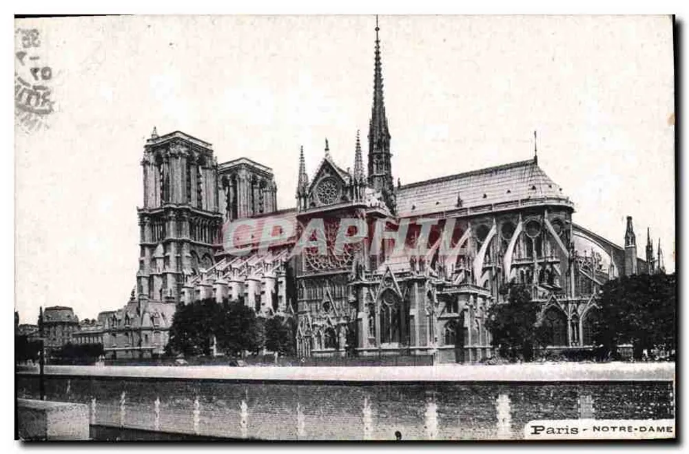 Paris - Notre-Dame — vista da catedral — editor Graphith - Frente