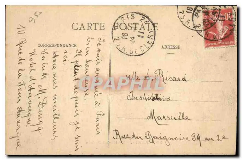 PARIS - O Grande Palácio — editor desconhecido, n° 30 - Verso