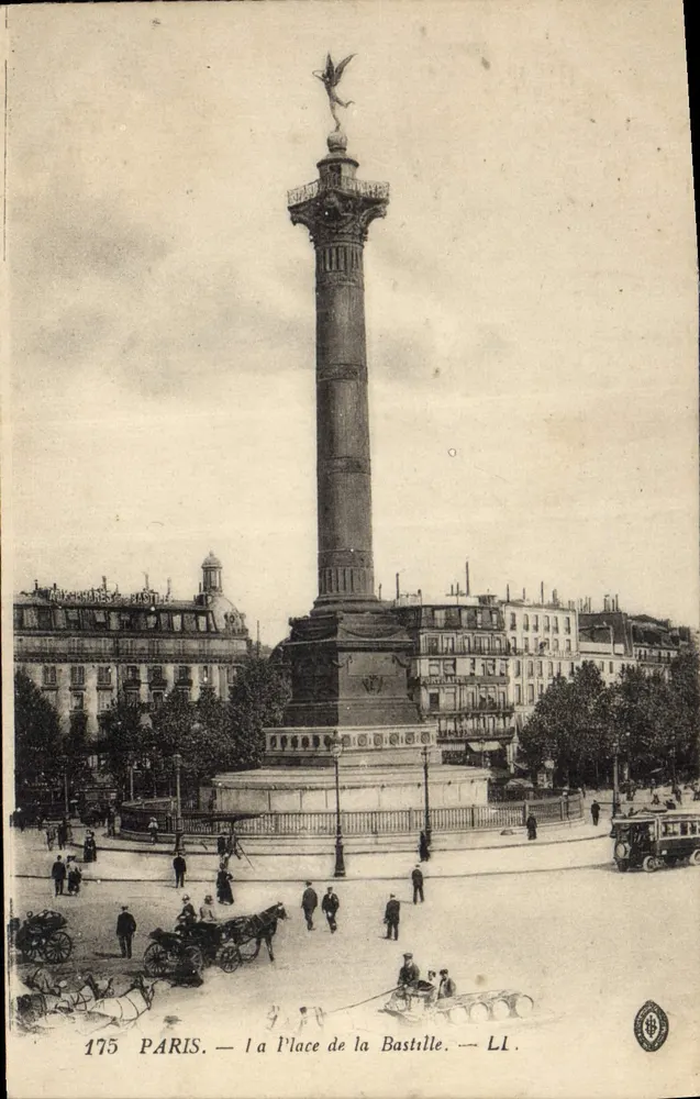 Place de la Bastille — Coluna da Bastilha — LL. — n° 175 - Frente