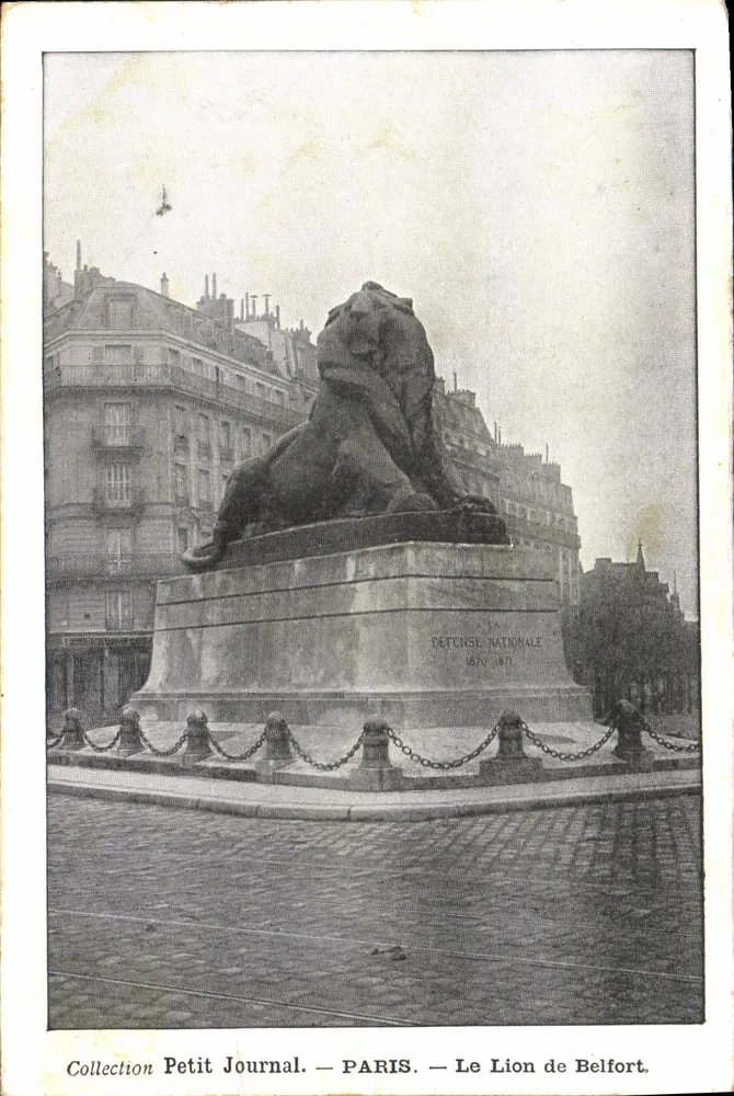 Der Löwe von Belfort — Paris — Collection Petit Journal - Vorderseite