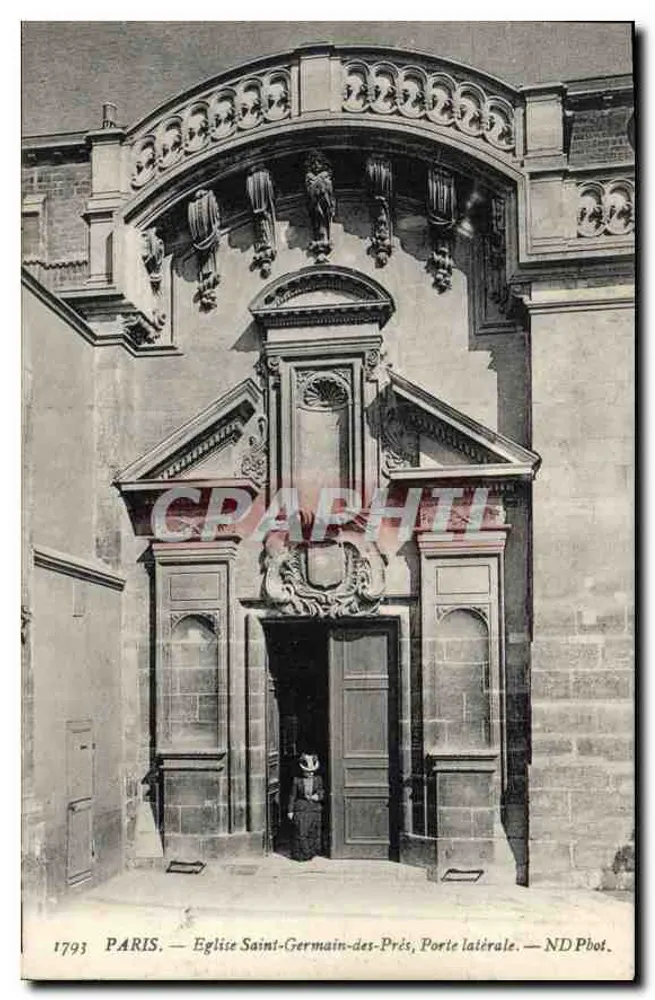 Paris — Kirche Saint-Germain-des-Prés, Seitenportal — ND Pbot. - Vorderseite
