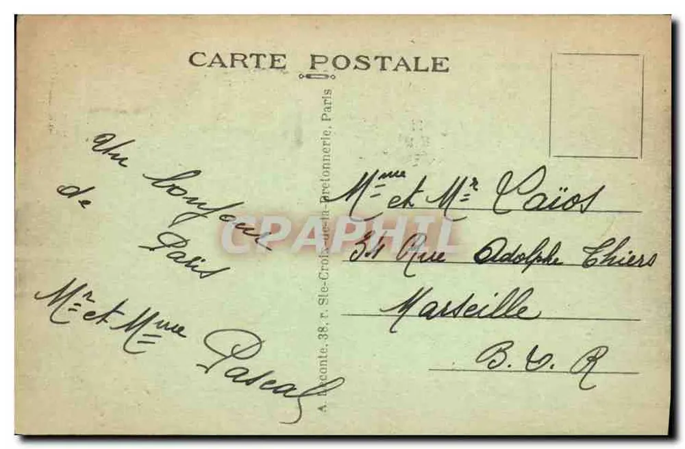 Parigi — La Camera dei Deputati — A. L. n°38 - Verso